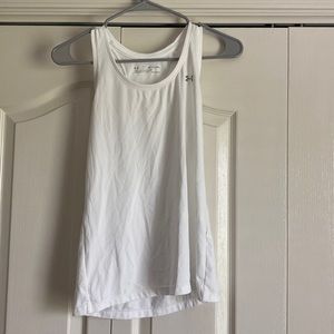 This white under armor running/working out tank top.